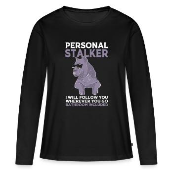 Cane Corso - Women's Premium Organic Long Sleeve Shirt - black - Front - Julia (174cm)