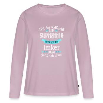 Imker - Frauen Premium Bio Langarmshirt - Altrosa - Vorne - Julia (174cm)