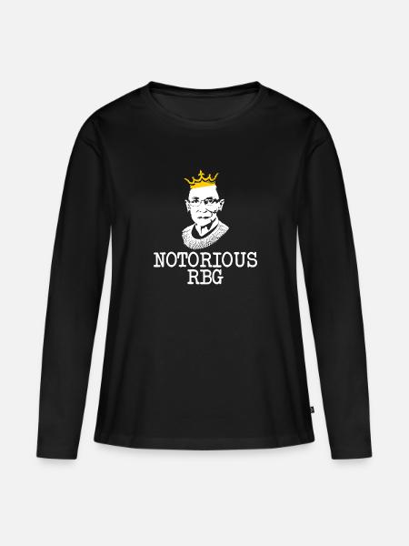 Notorious RBG Feministisches Geschenk - Frauen Premium Bio Langarmshirt - Schwarz