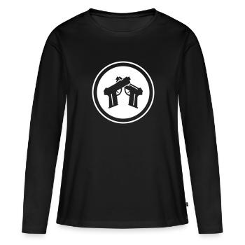 Pistol Symbol - Women's Premium Organic Long Sleeve Shirt - black - Front - Julia (174cm)