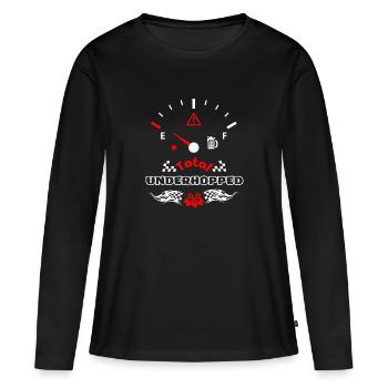 Total Unterhopft Bier Tank Display Tacho - Frauen Premium Bio Langarmshirt - Schwarz - Vorne - Julia (174cm)