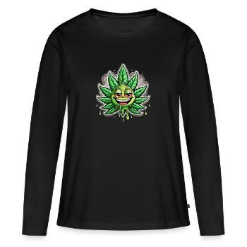 Gelé - T-shirt manches longues Premium bio Femme - noir - Devant - Julia (174cm)