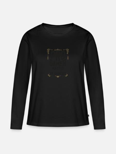 PRO Gamer Master Design - Frauen Premium Bio Langarmshirt -