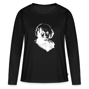 Nous sommes Ulmers - T-shirt manches longues Premium bio Femme - noir - Devant - Julia (174cm)