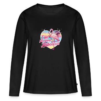 Fabulous streaming - Women's Premium Organic Long Sleeve Shirt - black - Front - Julia (174cm)