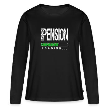 Pension 2022 - Frauen Premium Bio Langarmshirt - Schwarz - Vorne - Julia (174cm)