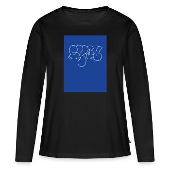 Lyon Streetart - Frauen Premium Bio Langarmshirt - Schwarz - Vorne - Julia (174cm)