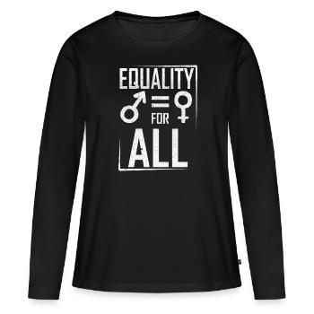 Equality for All - Vintage Gay Rights - Women's Premium Organic Long Sleeve Shirt - black - Front - Julia (174cm)