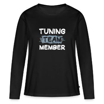 Équipe de tuning - T-shirt manches longues Premium bio Femme - noir - Devant - Julia (174cm)