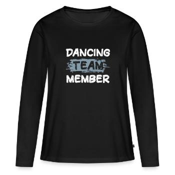 Dancing Team - Frauen Premium Bio Langarmshirt - Schwarz - Vorne - Julia (174cm)