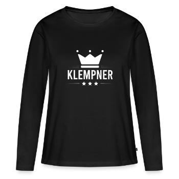 Klempner Beruf - Frauen Premium Bio Langarmshirt - Schwarz - Vorne - Julia (174cm)