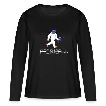 paintball gotcha joueur de paintball - T-shirt manches longues Premium bio Femme - noir - Devant - Julia (174cm)
