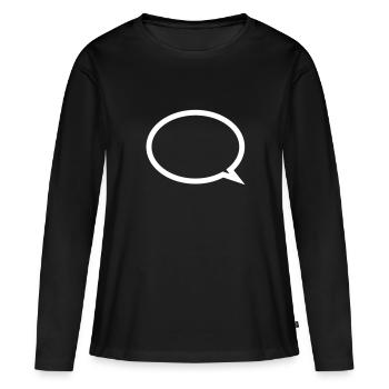 Ballon - T-shirt manches longues Premium bio Femme - noir - Devant - Julia (174cm)