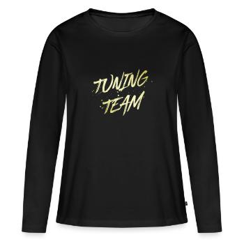Équipe de tuning - T-shirt manches longues Premium bio Femme - noir - Devant - Julia (174cm)