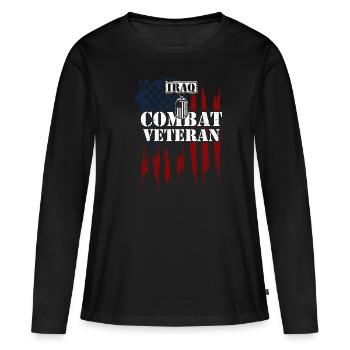 Iraq Combat Veteran - Veteran - Frauen Premium Bio Langarmshirt - Schwarz - Vorne - Julia (174cm)
