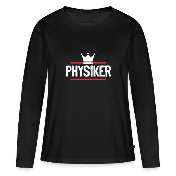 Physiker Beruf - Frauen Premium Bio Langarmshirt - Schwarz - Vorne - Julia (174cm)