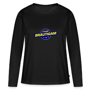 Team Groom Wedding Party Wedding - Women's Premium Organic Long Sleeve Shirt - black - Front - Julia (174cm)