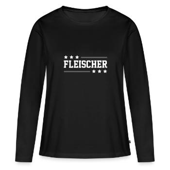 Fleischer Beruf - Frauen Premium Bio Langarmshirt - Schwarz - Vorne - Julia (174cm)