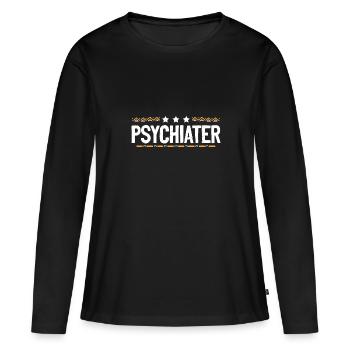 Psychiater Beruf - Frauen Premium Bio Langarmshirt - Schwarz - Vorne - Julia (174cm)