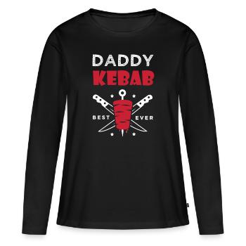 Papa Kebab Geschenk Papa Koch bester Kebab - Frauen Premium Bio Langarmshirt - Schwarz - Vorne - Julia (174cm)