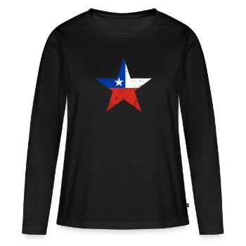 Chili - T-shirt manches longues Premium bio Femme - noir - Devant - Julia (174cm)