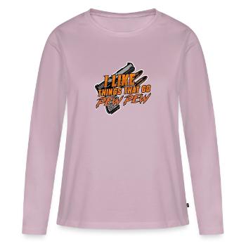 Gun Rights Gun Lover 2nd Amendment Gun Owner Gift - Women's Premium Organic Long Sleeve Shirt - dusky pink - Front - Julia (174cm)
