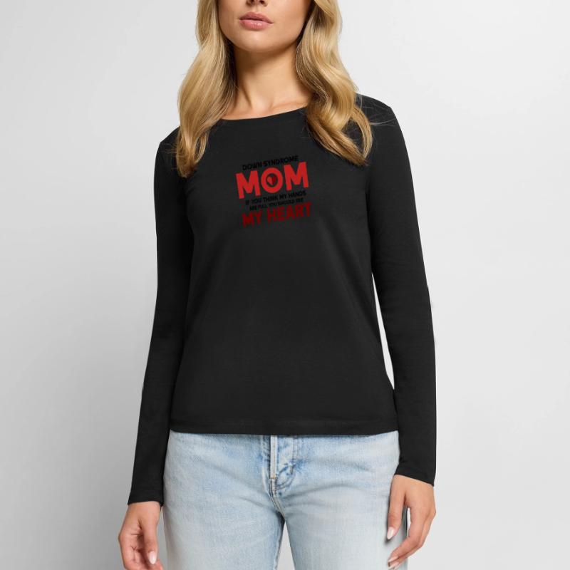 Down Syndrom Down Syndrom Bewusstsein Geschenkidee Frauen Premium Bio Langarmshirt