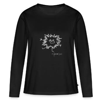 L'animal moelleux panique - Bestiolus Cerritus - T-shirt manches longues Premium bio Femme - noir - Devant - Julia (174cm)