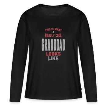 Really Cool Granddad - Women's Premium Organic Long Sleeve Shirt - black - Front - Julia (174cm)