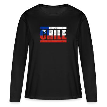 Chili - T-shirt manches longues Premium bio Femme - noir - Devant - Julia (174cm)
