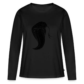 Serpent cobra serpent cobra - T-shirt manches longues Premium bio Femme - noir - Devant - Julia (174cm)