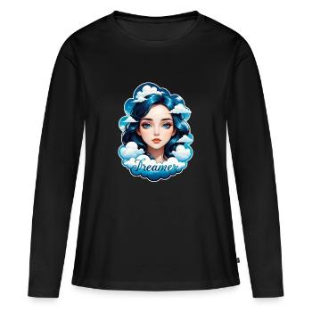 Dreaming - Dreamer - Dreamer - Dreaming - Daydreaming - Women's Premium Organic Long Sleeve Shirt - black - Front - Julia (174cm)