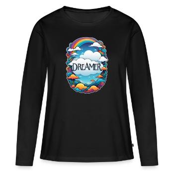 Dreamer - Dreamer - Dreamer - Dream - Reverie - Women's Premium Organic Long Sleeve Shirt - black - Front - Julia (174cm)
