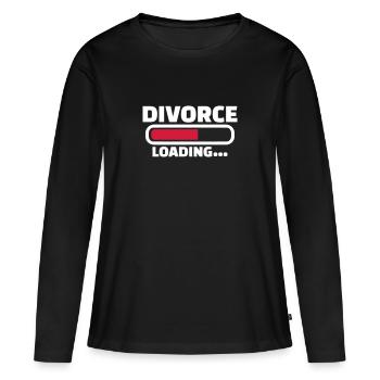 Scheidung - Frauen Premium Bio Langarmshirt - Schwarz - Vorne - Julia (174cm)