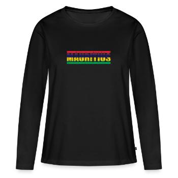 Mauritius - Women's Premium Organic Long Sleeve Shirt - black - Front - Julia (174cm)