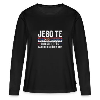 Serbe Serbe Serbie - T-shirt manches longues Premium bio Femme - noir - Devant - Julia (174cm)