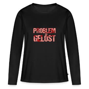 Costume d’Halloween Taché de Sang - T-shirt manches longues Premium bio Femme - noir - Devant - Julia (174cm)