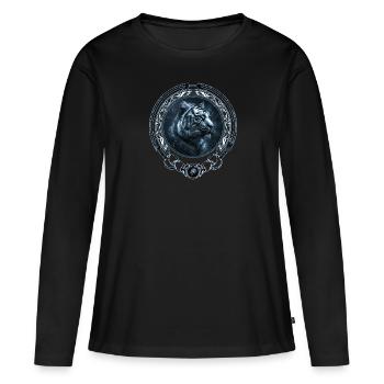 Tigre du Bengale roi tigre - T-shirt manches longues Premium bio Femme - noir - Devant - Julia (174cm)