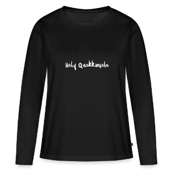 Holy Quokkamole - Avocat - T-shirt manches longues Premium bio Femme - noir - Devant - Julia (174cm)