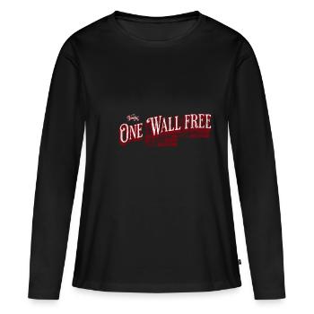 One wall - Frauen Premium Bio Langarmshirt - Schwarz - Vorne - Julia (174cm)