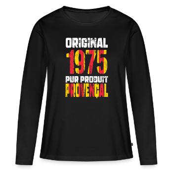 50th Anniversary - Original 1975 - Provençal - Women's Premium Organic Long Sleeve Shirt - black - Front - Julia (174cm)