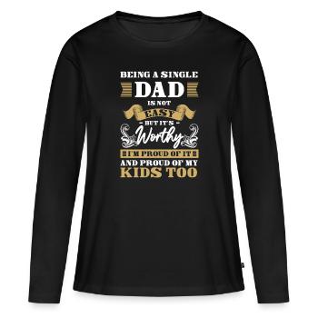 Parents Pride Solo Offspring - Women's Premium Organic Long Sleeve Shirt - black - Front - Julia (174cm)