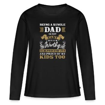 Parents Solo Sarcasm - Women's Premium Organic Long Sleeve Shirt - black - Front - Julia (174cm)