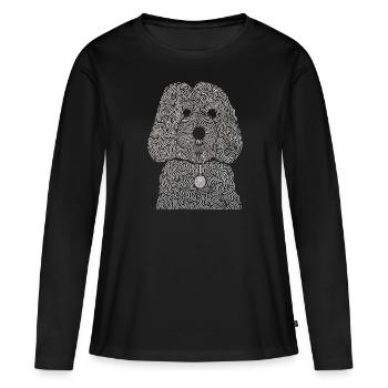 Cockapoo - T-shirt manches longues Premium bio Femme - noir - Devant - Julia (174cm)