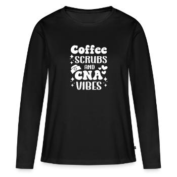 CNA Nursing Quotes Certified Nurse Assistant Gifts - Frauen Premium Bio Langarmshirt - Schwarz - Vorne - Julia (174cm)