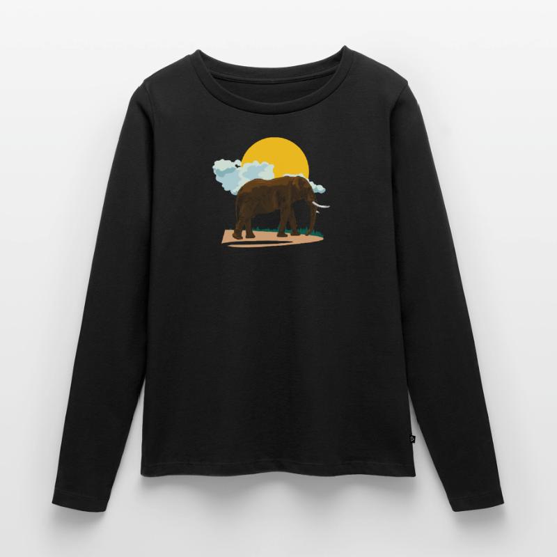 Elefant oder doch Elephant? Frauen Premium Bio Langarmshirt