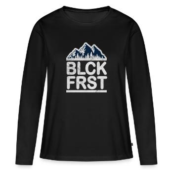 Maison de la Forêt Noire de la Forêt Noire - T-shirt manches longues Premium bio Femme - noir - Devant - Julia (174cm)