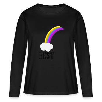 best friends - Women's Premium Organic Long Sleeve Shirt - black - Front - Julia (174cm)