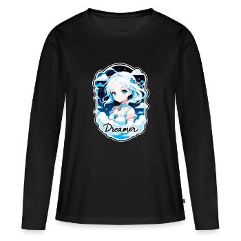 Dreamer - Dreamer - Dreamer - Dream - Reverie - Women's Premium Organic Long Sleeve Shirt - black - Front - Julia (174cm)