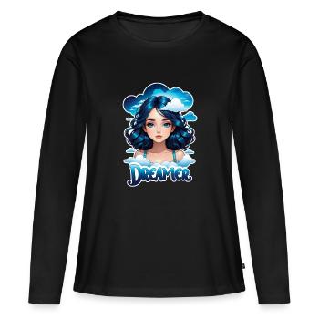 Dreamer - Dreamer - Dreamer - Dream - Reverie - Women's Premium Organic Long Sleeve Shirt - black - Front - Julia (174cm)
